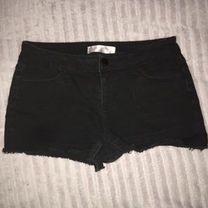 Black Jean Shorts